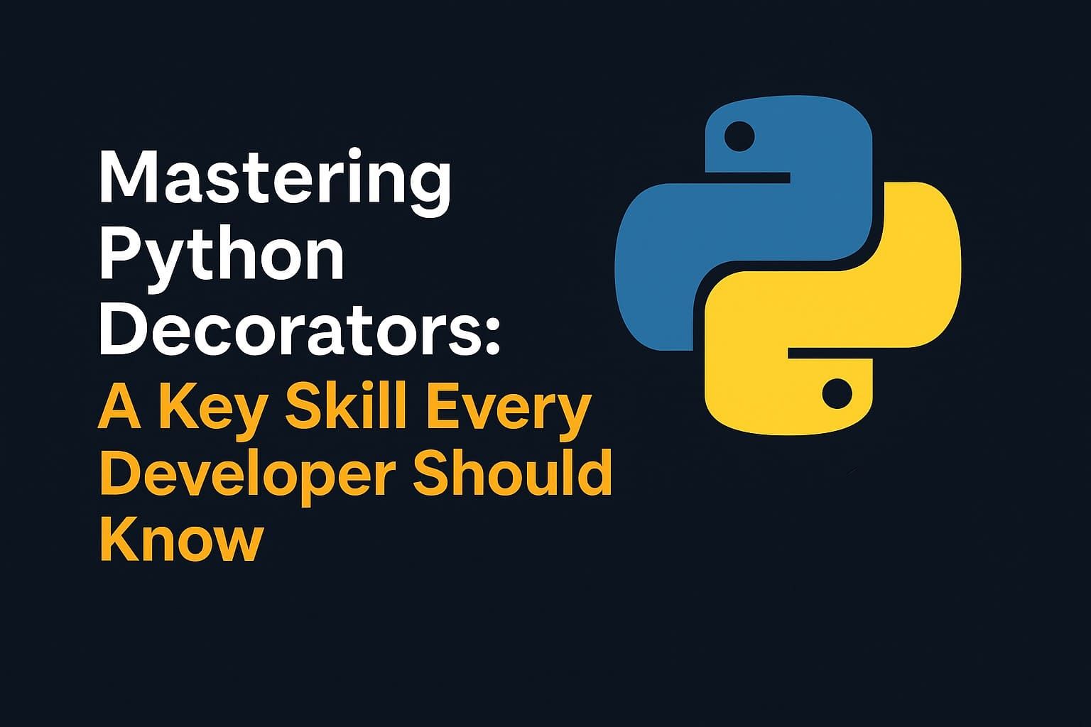 Mastering Python Decorators: A Key Skill Every Developer Should Know
